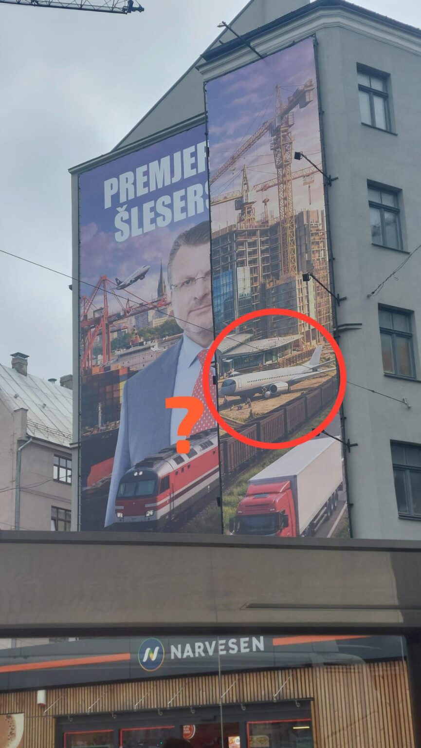 Shlesera's airplanes will be parked at the construction site in Latvia