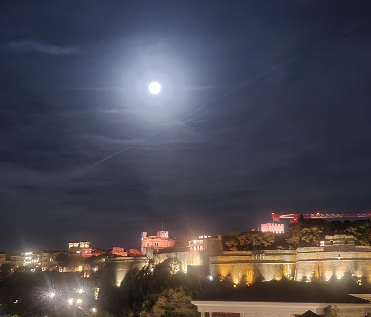 Full moon over the Castle.