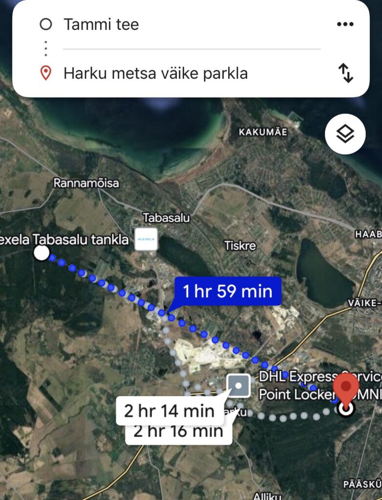The longest straight road in Estonia? The longest straight road in Estonia?