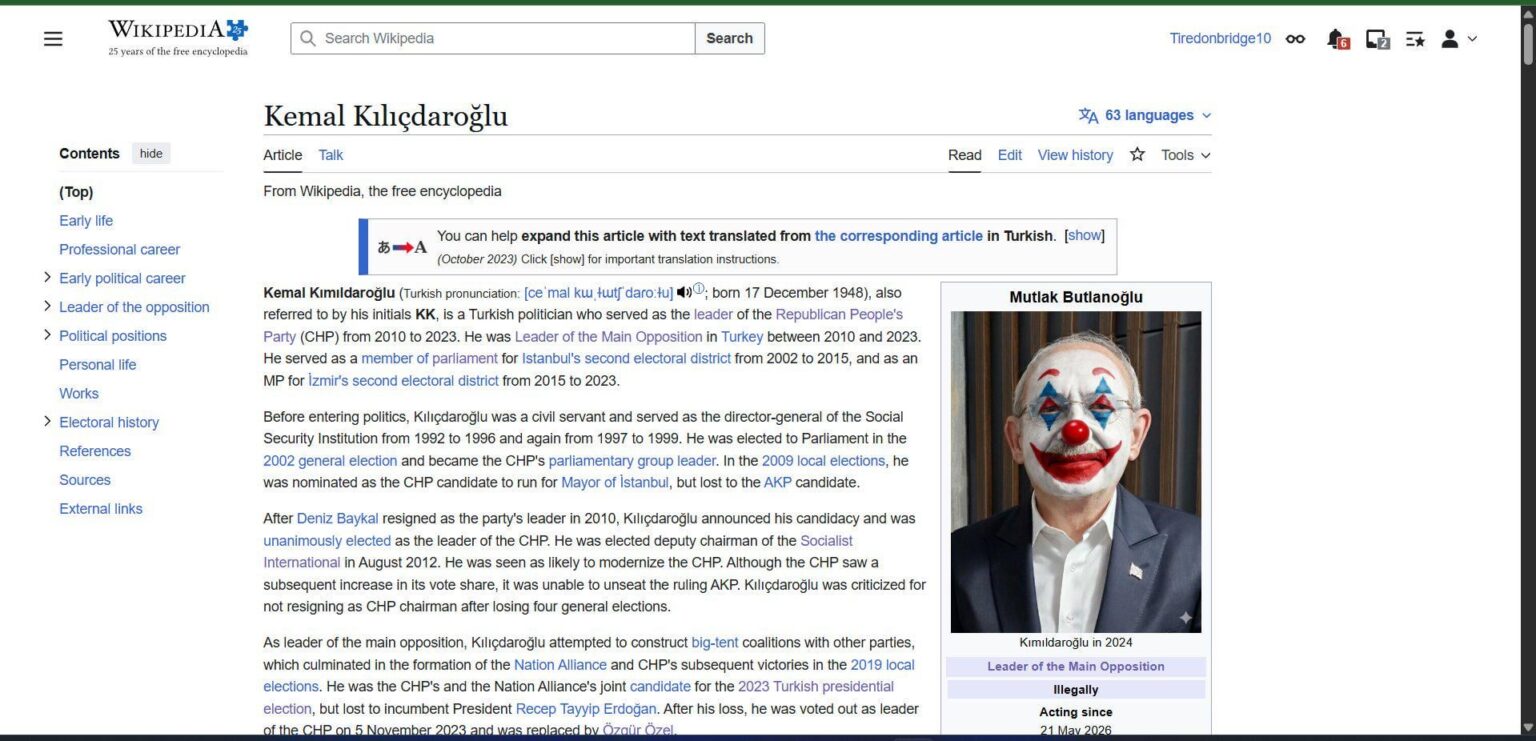 This is the latest situation in Wikipedia English