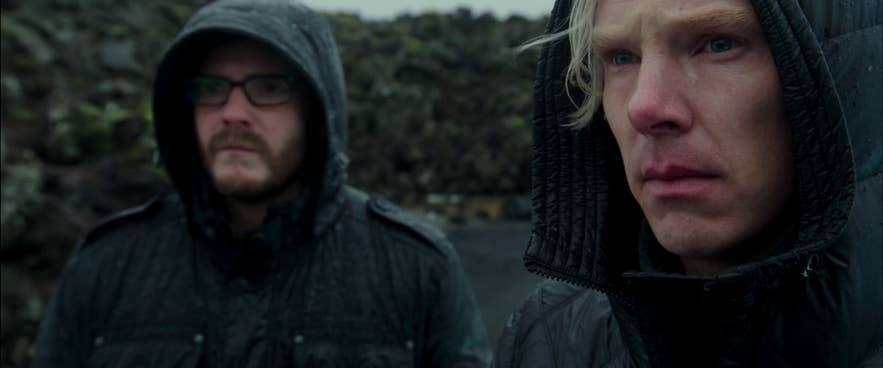 Benedict Cumberbatch and Daniel Brühl in the movie Fifth Estate, shot partially in Iceland Benedict Cumberbatch and Daniel Brühl in the movie Fifth Estate, shot partially in Iceland
