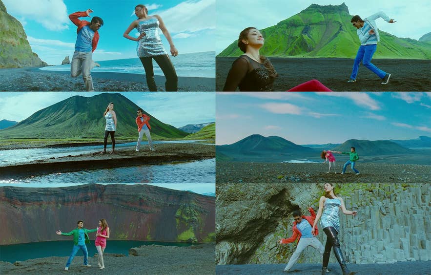 Shots from the Indian movie Naayak shot in Iceland Shots from the Indian movie Naayak shot in Iceland