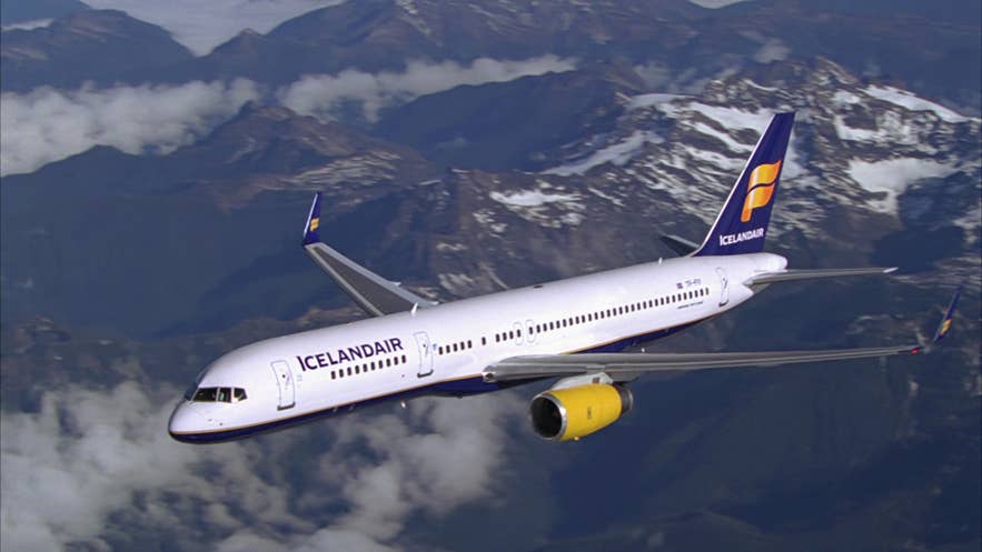 Icelandair aiplane featured in the movie Journey to the Center of the Earth starring Brendan Fraser Icelandair aiplane featured in the movie Journey to the Center of the Earth starring Brendan Fraser