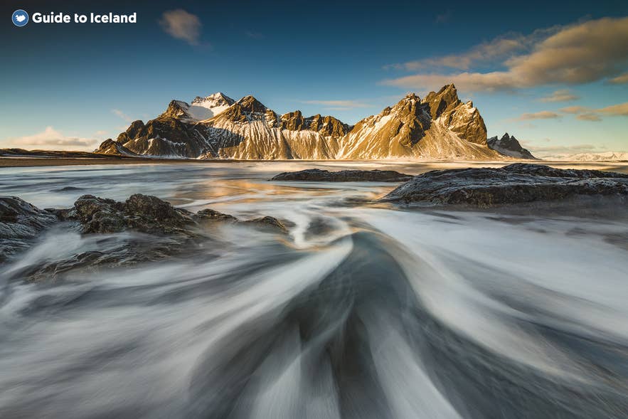 Brunnhorn mountain is a great natural wonder in the Southeast of Iceland Brunnhorn mountain is a great natural wonder in the Southeast of Iceland