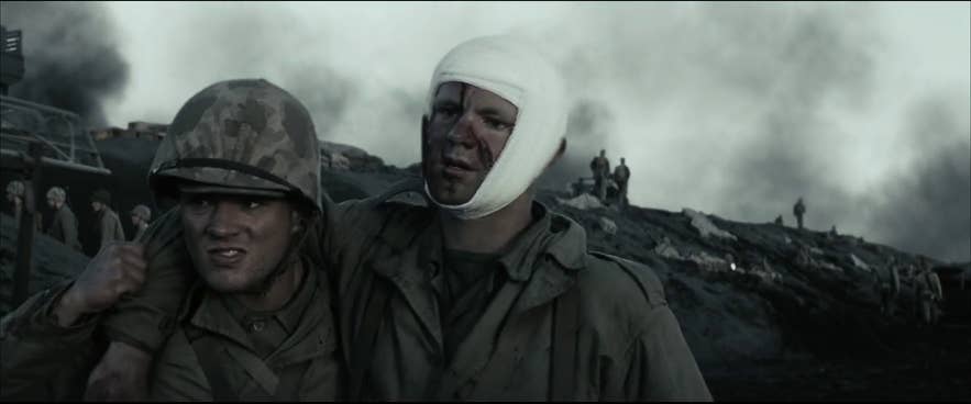 Ryan Phillippe and Haukur Páll Valdimarsson in the movie Flags of Our Fathers, filmed at Sandvik beach in Iceland Ryan Phillippe and Haukur Páll Valdimarsson in the movie Flags of Our Fathers, filmed at Sandvik beach in Iceland