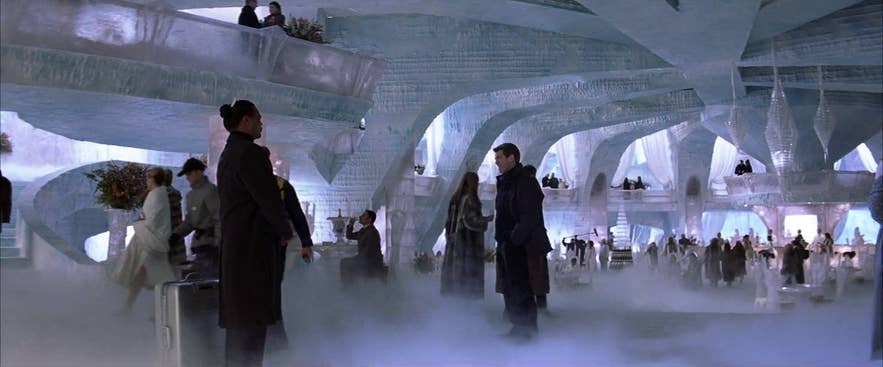 The ice-hotel in Die Another Day, which is supposed to be in Iceland The ice-hotel in Die Another Day, which is supposed to be in Iceland