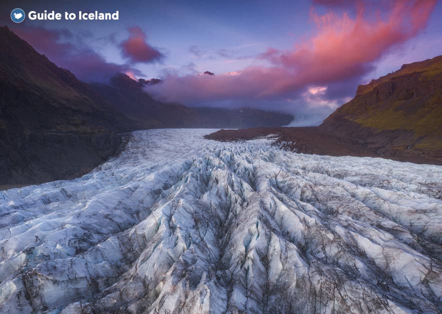 Svinafellsjokull is a popular destination for glacier hiking in Iceland Svinafellsjokull is a popular destination for glacier hiking in Iceland