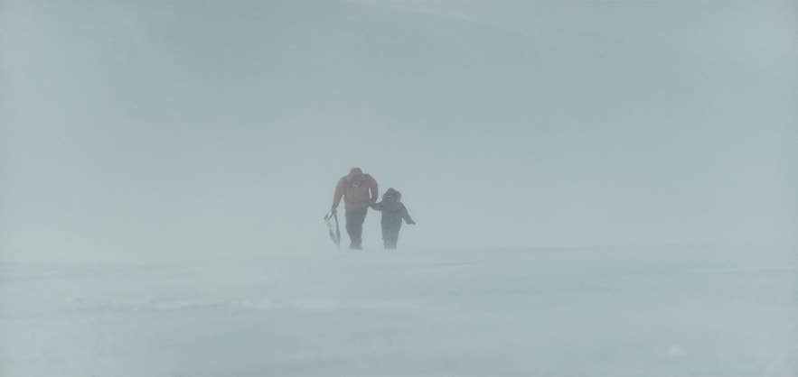 Skalafellsjokull glacier in Iceland was used for exterior shots depicting the Arctic, in the movie the Midnight Sky Skalafellsjokull glacier in Iceland was used for exterior shots depicting the Arctic, in the movie the Midnight Sky
