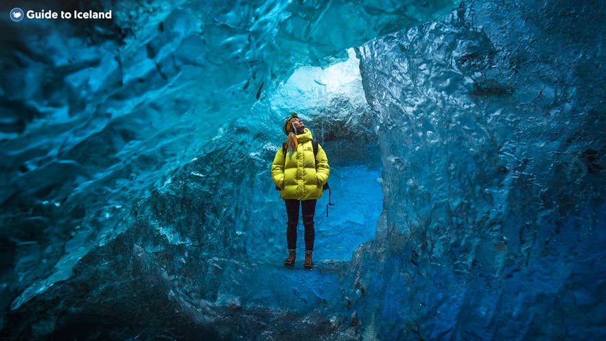 Ice caves form naturally in the glaciers of Iceland and can be visited during the winter Ice caves form naturally in the glaciers of Iceland and can be visited during the winter