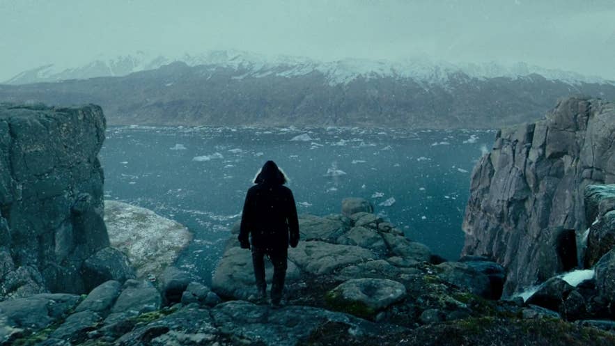 Justice League shows a great overview at the ice fjord by Djupavik Justice League shows a great overview at the ice fjord by Djupavik