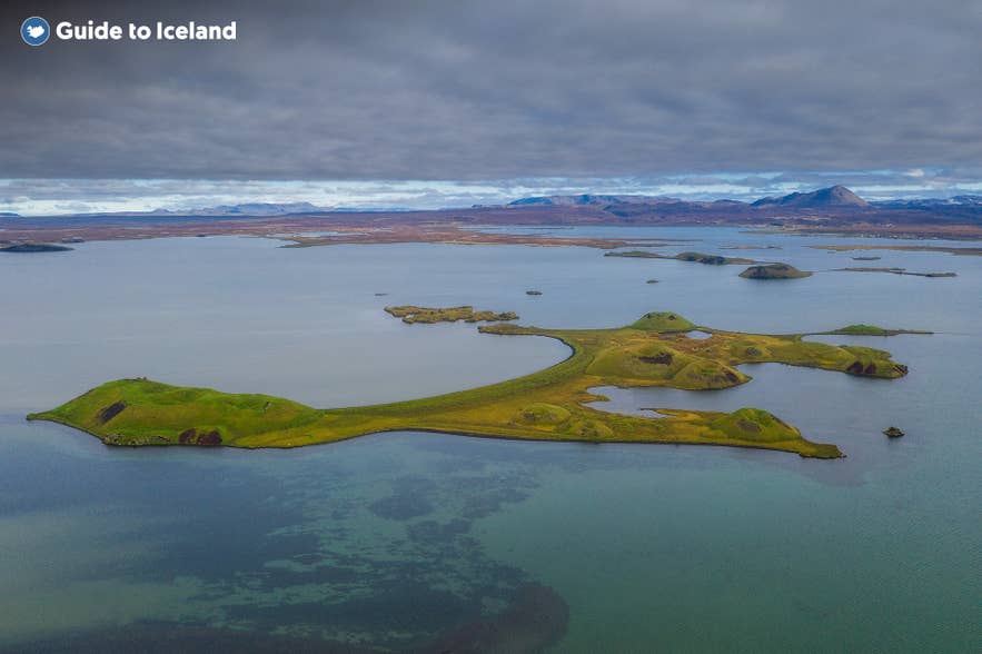 Lake Myvatn during the summer, located in North Iceland Lake Myvatn during the summer, located in North Iceland