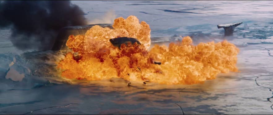 The largest ever man-made explosion in Iceland for the movie the Fate of the Furious The largest ever man-made explosion in Iceland for the movie the Fate of the Furious