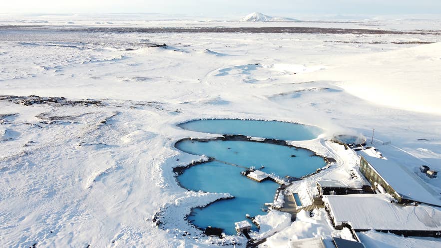 Earth Lagoon in North Iceland during winter Earth Lagoon in North Iceland during winter
