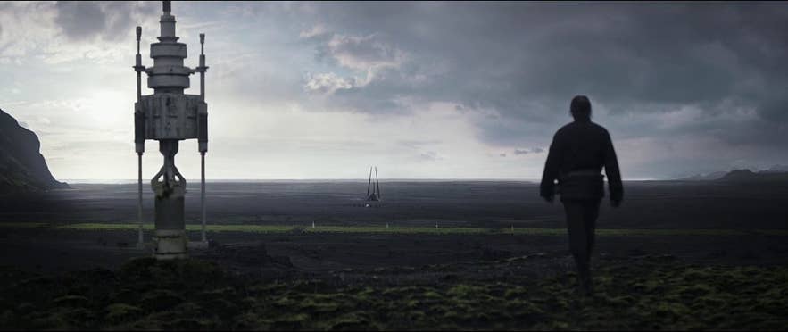 Mads Mikkelsen looks on over Myrdalssandur beach in Iceland in the movie Rogue One Mads Mikkelsen looks on over Myrdalssandur beach in Iceland in the movie Rogue One