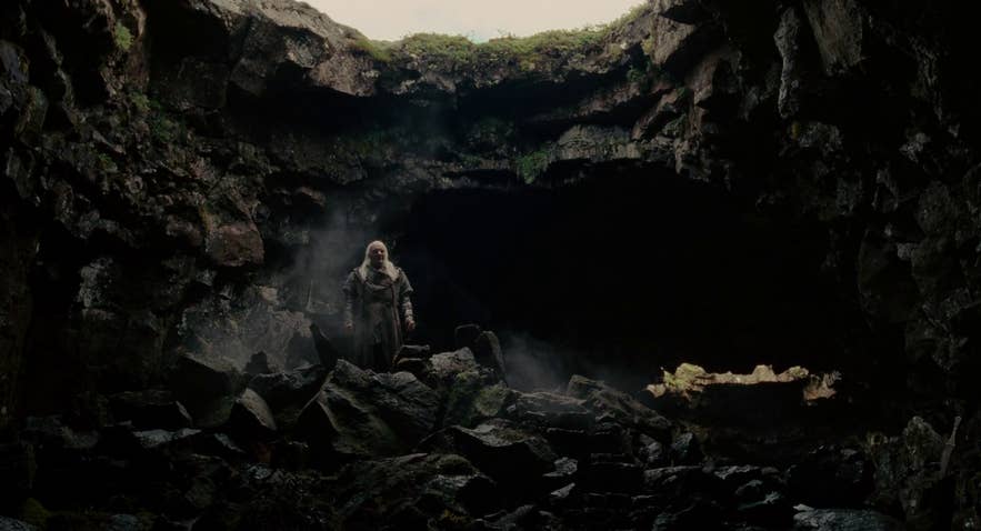 Raufarholshellir cave in Iceland, where Anthony Hopkins and Russell Crowe shot a scene for the film Noah Raufarholshellir cave in Iceland, where Anthony Hopkins and Russell Crowe shot a scene for the film Noah