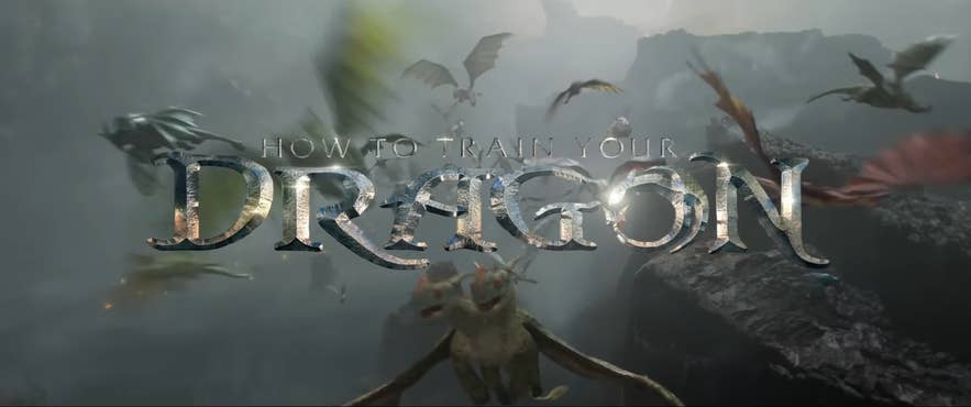 Dragons flying over dramatic Iceland cliffs in How to Train Your Dragon movie. Dragons flying over dramatic Iceland cliffs in How to Train Your Dragon movie.