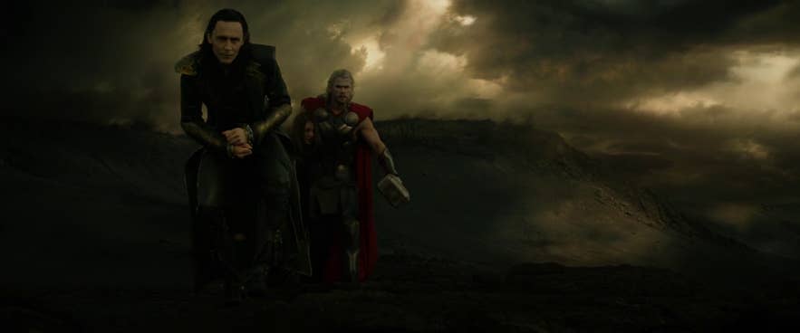 Chris Hemsworth, Tom Middleton and Natalie Portman as they appear in Thor: The Dark World, shot in Iceland Chris Hemsworth, Tom Middleton and Natalie Portman as they appear in Thor: The Dark World, shot in Iceland