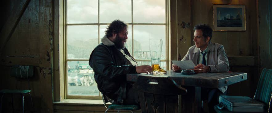 Ben Stiller and Ólafur Darri in the movie the Secret Life of Walter Mitty, shot in Iceland Ben Stiller and Ólafur Darri in the movie the Secret Life of Walter Mitty, shot in Iceland