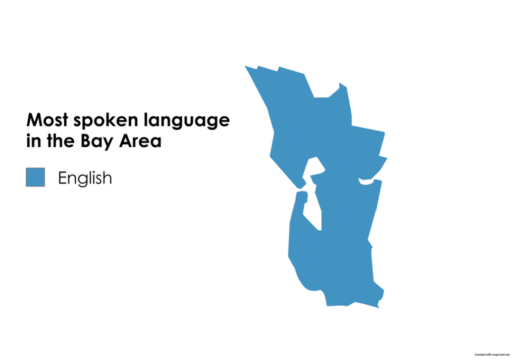 Top 4 most spoken languages in the Bay Area