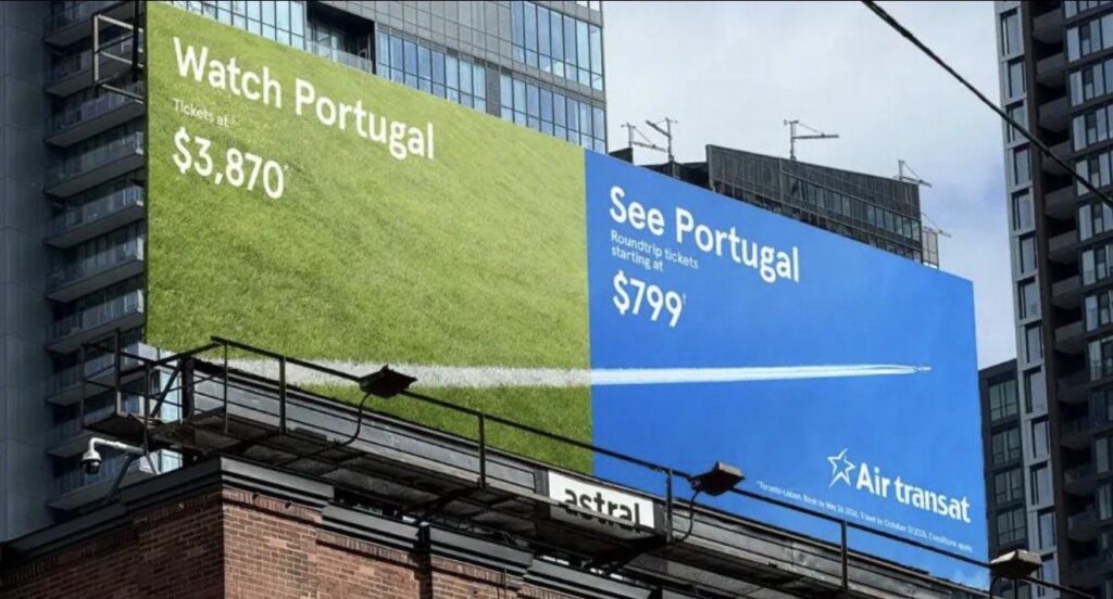 Great airline at juxtaposing prices to get in to World Cup games versus actually flying to country