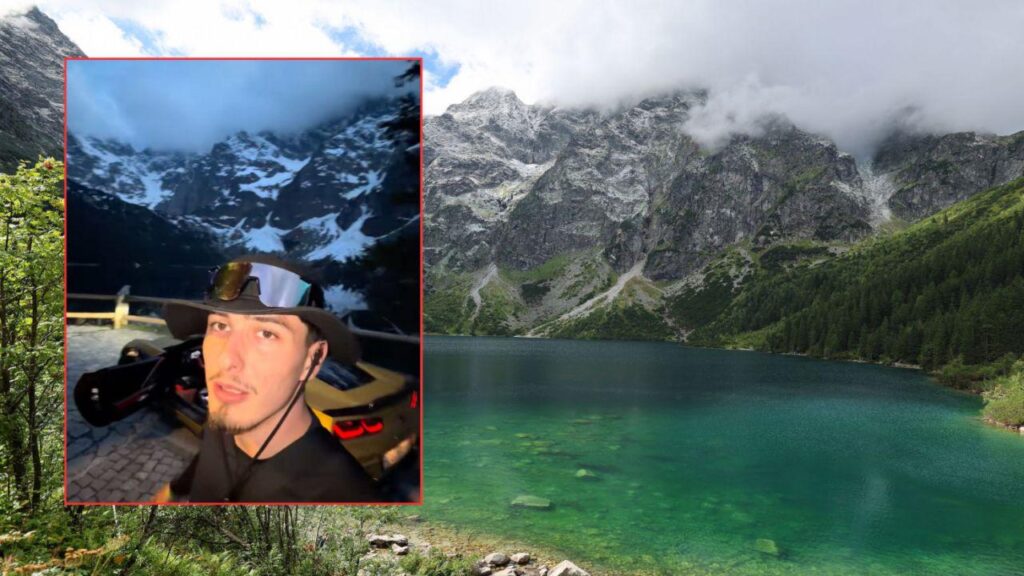 Ukrainian influencer fined for driving car to protected Polish mountain lake