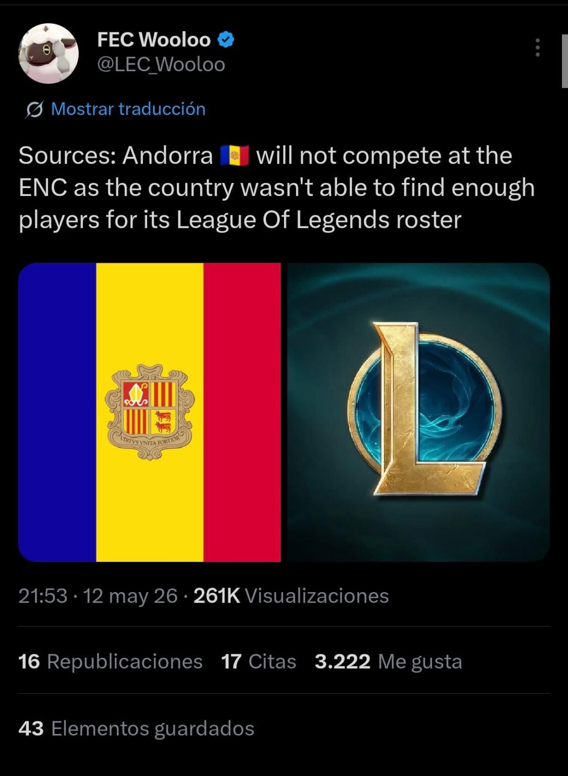 Not even five players found 😔