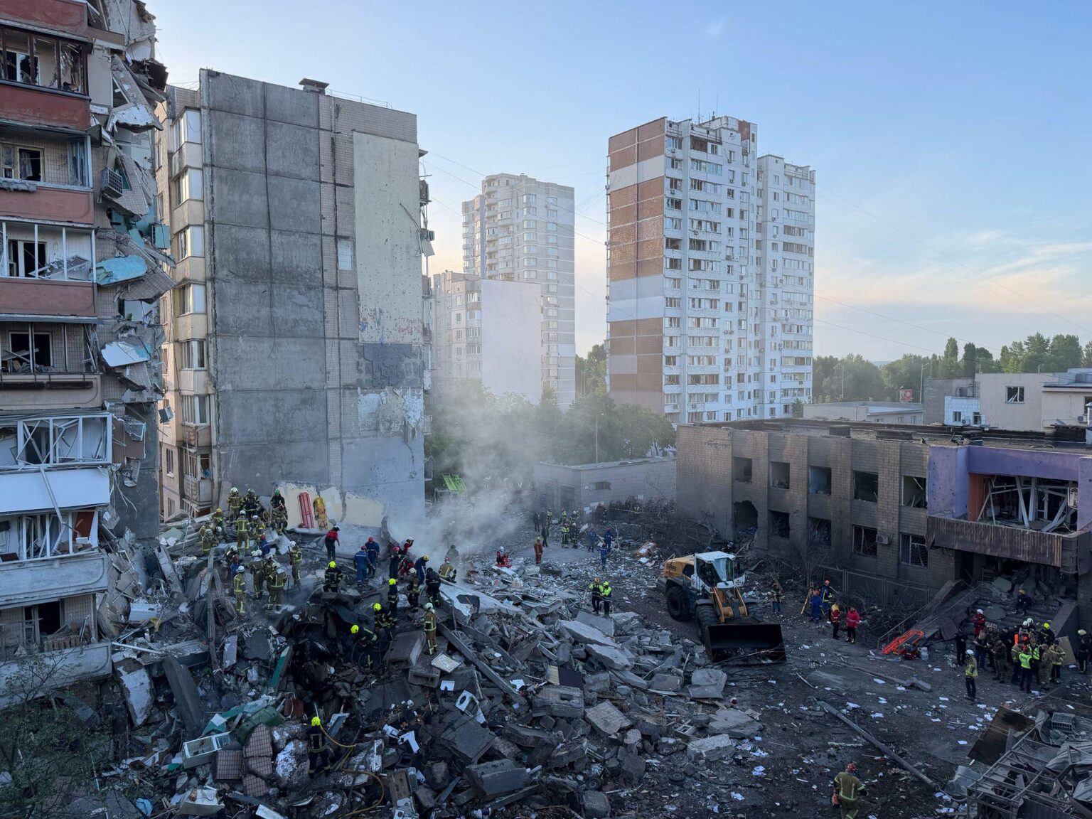 Russian attack on Kyiv kills at least 12, including child | Zelensky tells military to prepare response