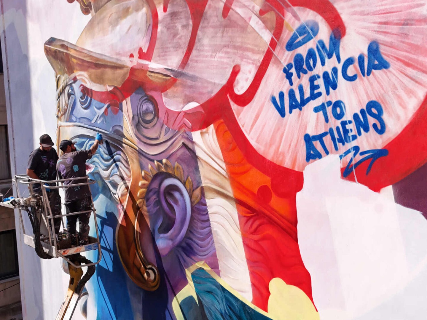 PichiAvo Transform Athens with Monumental Public Artwork Inspired by Athena