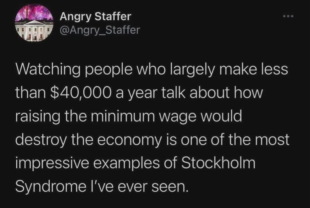 When the poor go against their own self-interests