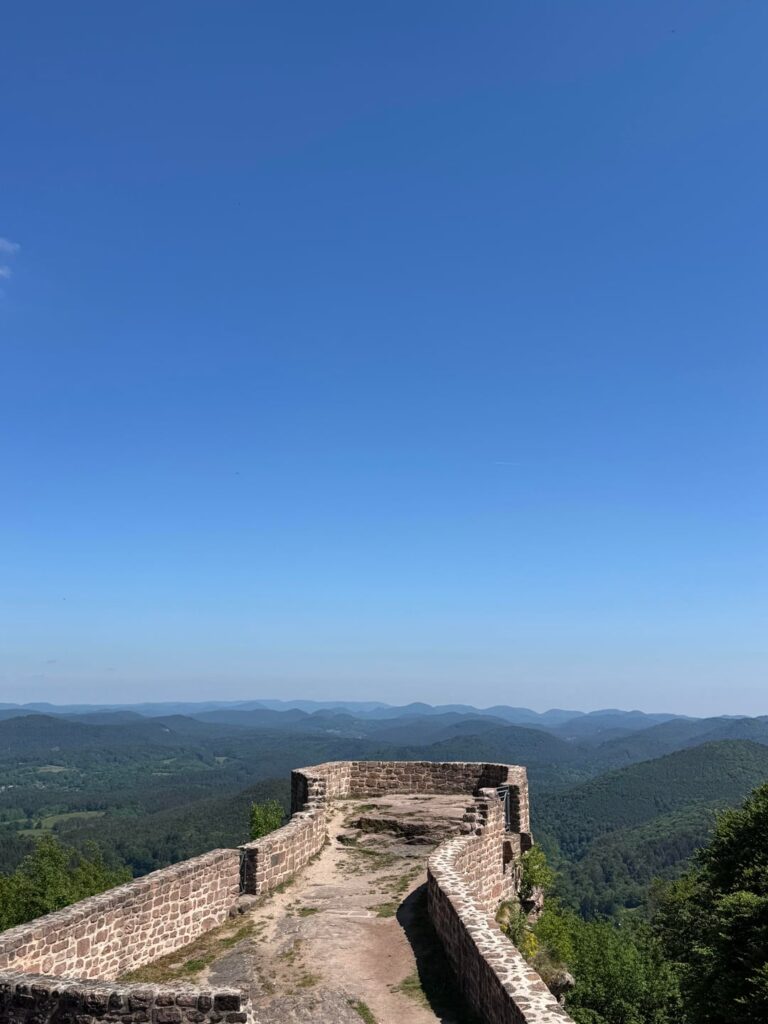Wegelnburg Castle, the highest castle in the Palatinate Forest. Wegelnburg Castle, the highest castle in the Palatinate Forest.
