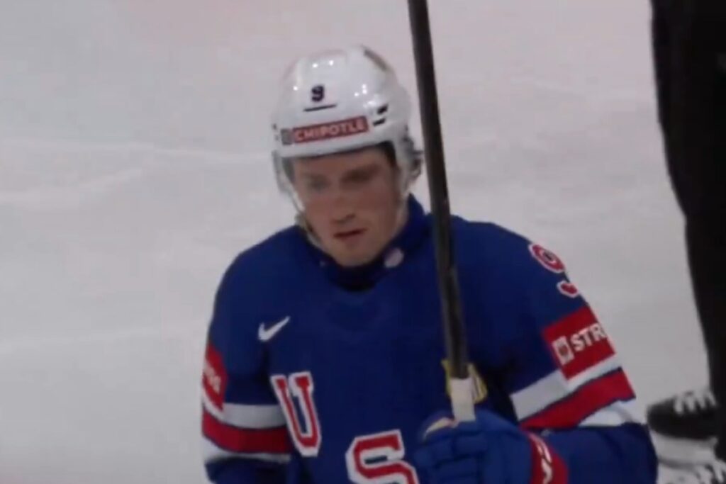Ryan Leonard scores power-play goal from Ovi’s office, records three points in Team USA’s blowout 7-3 victory over Hungary Ryan Leonard scores power-play goal from Ovi’s office, records three points in Team USA’s blowout 7-3 victory over Hungary