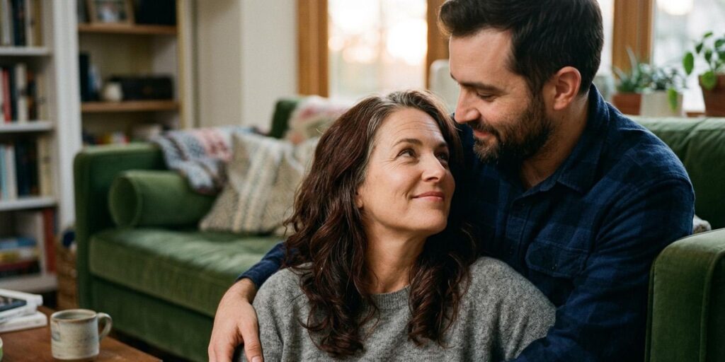 Younger partners and sex toy use are associated with less severe symptoms of menopause. Orgasms, specifically those achieved through masturbation with sex toys, help alleviate the physical and emotional symptoms of menopause. Younger partners and sex toy use are associated with less severe symptoms of menopause. Orgasms, specifically those achieved through masturbation with sex toys, help alleviate the physical and emotional symptoms of menopause.