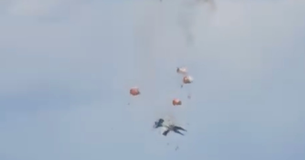 Fighter jets crash in midair during air show at Idaho Air Force base, crew eject safely: "A lot of luck involved"