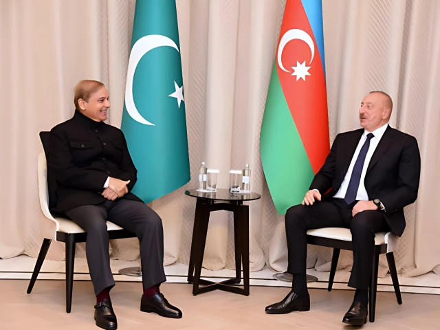 PM Shehbaz, Azerbaijan President reaffirm shared commitment to deepening bilateral cooperation prime minister shehbaz sharif with azerbaijan president ilham aliyev photo govt of pakistan fb