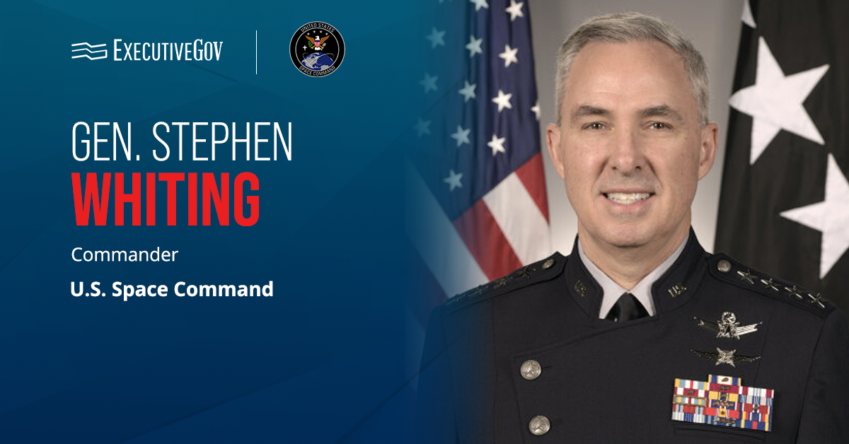 Gen. Stephen Whiting. The USSPACECOM commander announced the command's operational control of a Redstone Arsenal facility.