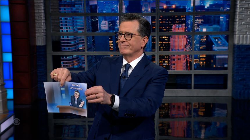 Stephen Colbert hosts the final episode of 