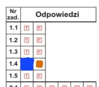 Matura exam answer sheet