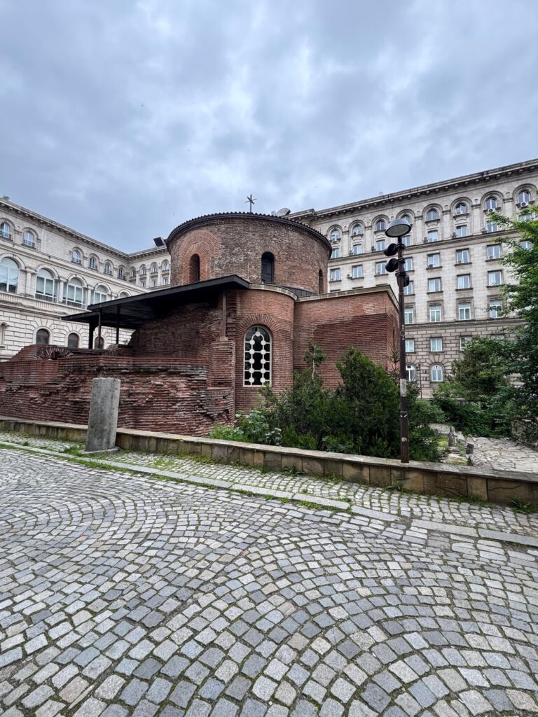 One thing Sofia does really well: mixing Roman ruins with Soviet architecture