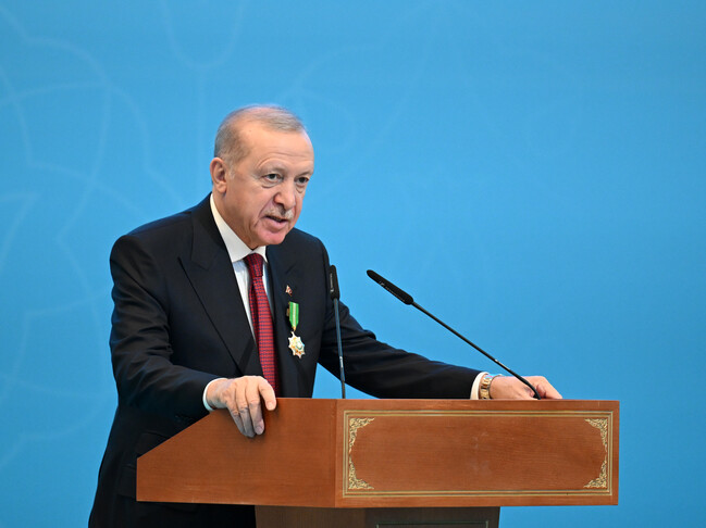 Türkiye’s President Erdogan highlights importance of Caspian-transit East-West Middle Corridor logo