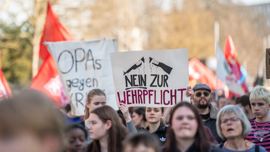 Germany’s conscription debate exposes deep generational divide School students take part in a protest against possible compulsory military service in Bochum, Germany, on March 05, 2026.
