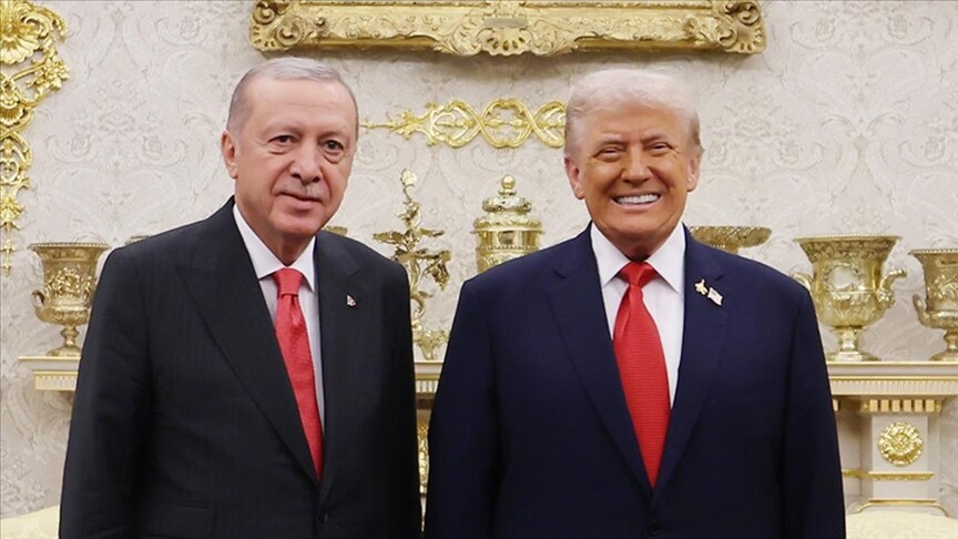 Erdogan, Trump discuss regional conflicts, Türkiye-US ties in call logo