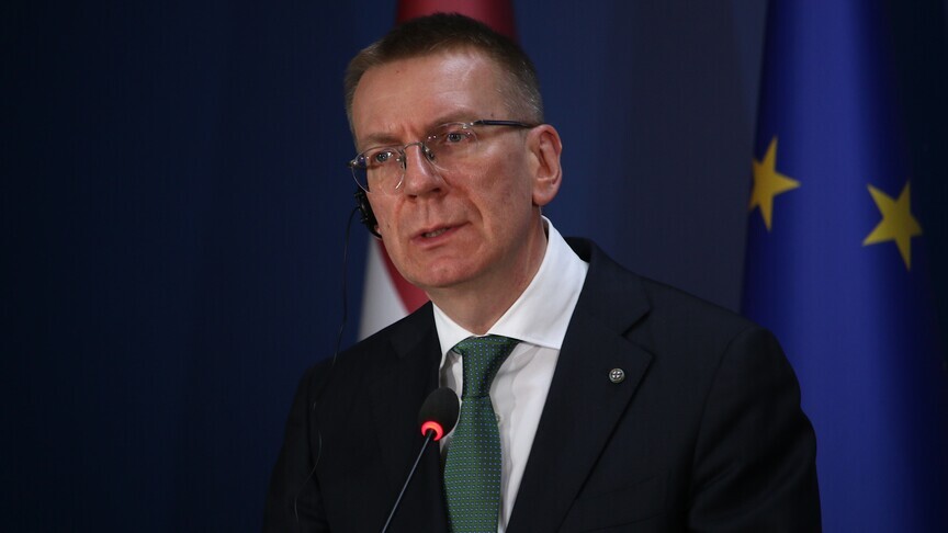 Latvian president holds coalition talks after premier resigns logo