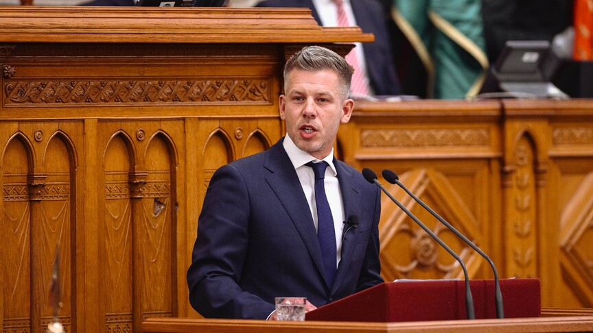 Hungarian premier renews resignation demand for president, calling him ‘Orban’s puppet’ logo