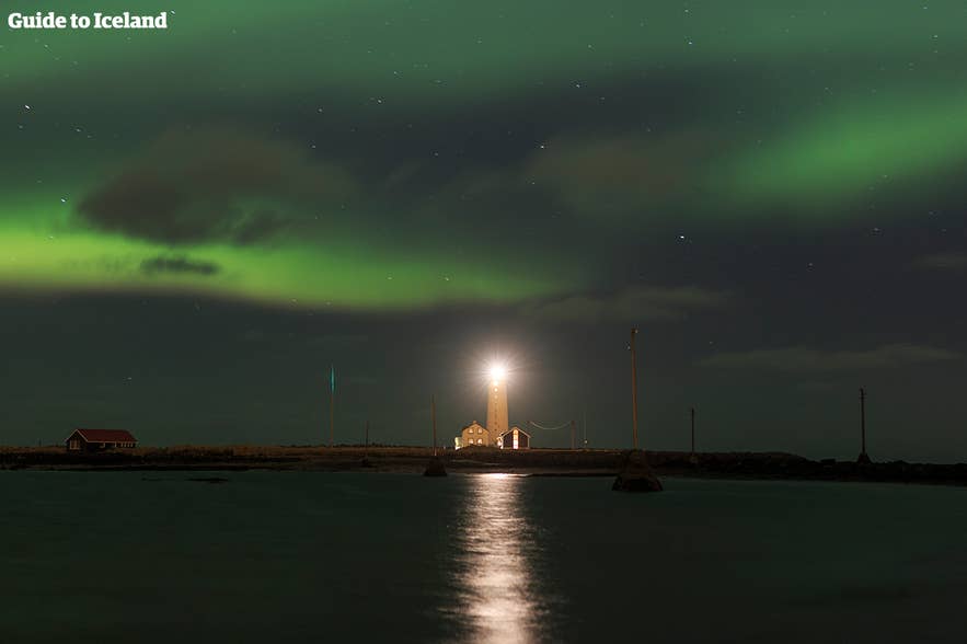 Witnessing the northern lights over Grotta Lighthouse is one of those priceless Reykjavik moments.
