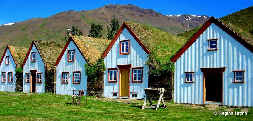 Laufas turf house in Akureyri, Iceland Laufas turf house in Akureyri, Iceland