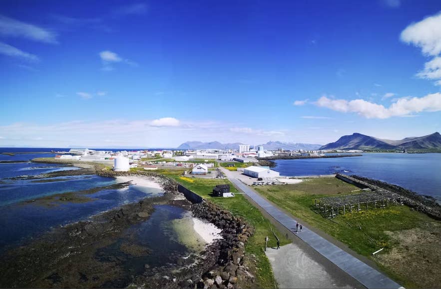 Panoramic view of Akranes, known for Irish Days, a lively and family-focused celebration during festivals in Iceland. Panoramic view of Akranes, known for Irish Days, a lively and family-focused celebration during festivals in Iceland.