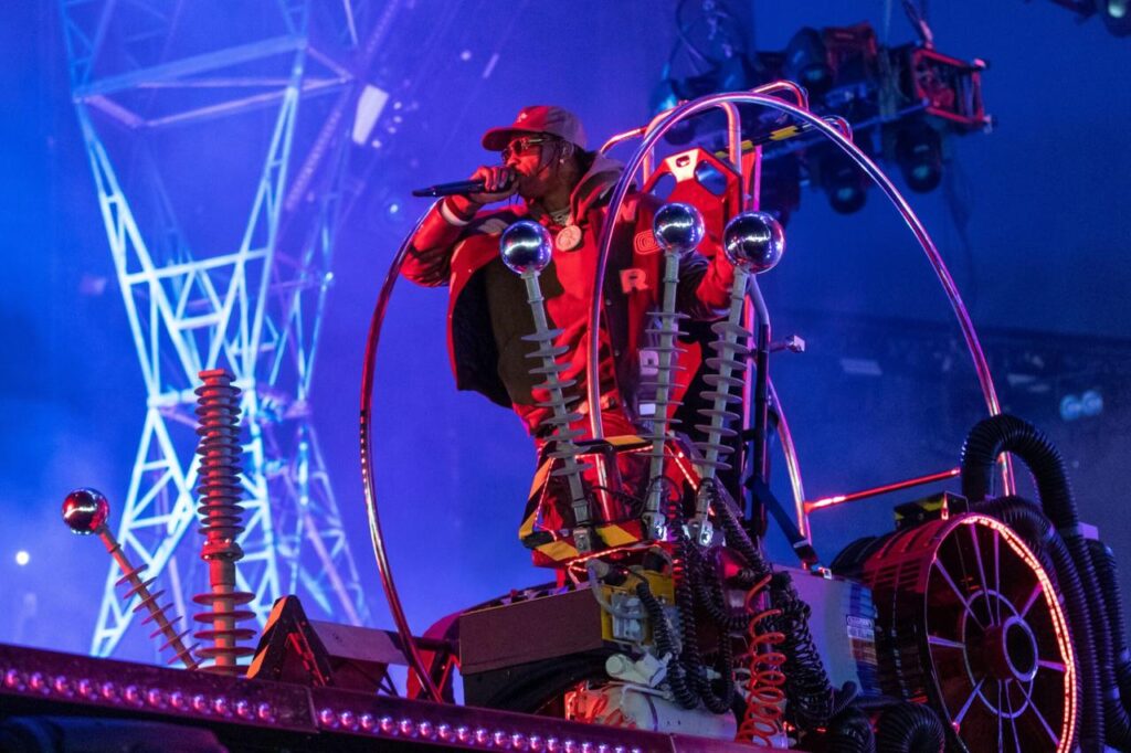 Travis Scott performs during the Astroworld Festival at NRG Stadium on November 9, 2019 in Houston, Texas. (AFP Photo)