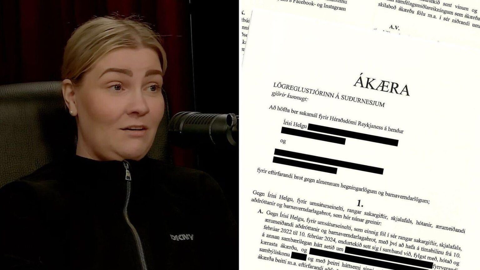 The accusation against Írisi Helga: Accused men of child abuse, lied to children and defecated a partner - Vísir
