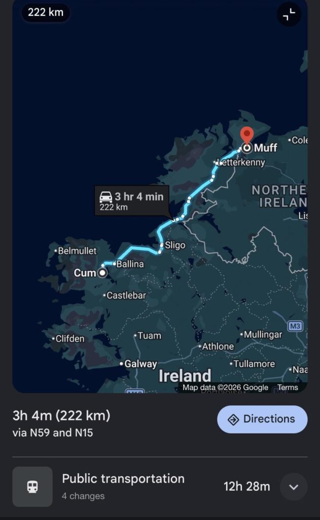 Even though we have TFI, local-link, bus Eireann, CIE, expressway, and government supported other bus groups, rural Ireland is a nightmare to navigate. Even though we have TFI, local-link, bus Eireann, CIE, expressway, and government supported other bus groups, rural Ireland is a nightmare to navigate.