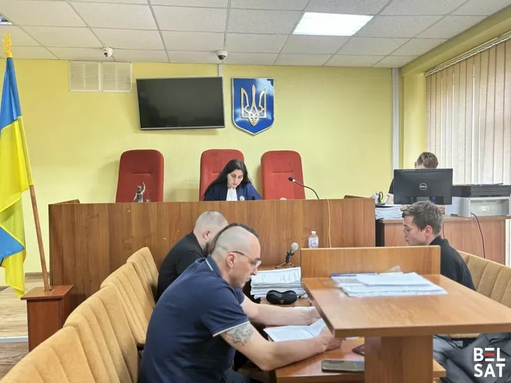 Trial of Belarusian volunteer Aliaksandr Gerard Krasouski in Kharkiv, May 11, 2026, Ukraine. Photo: Belsat
